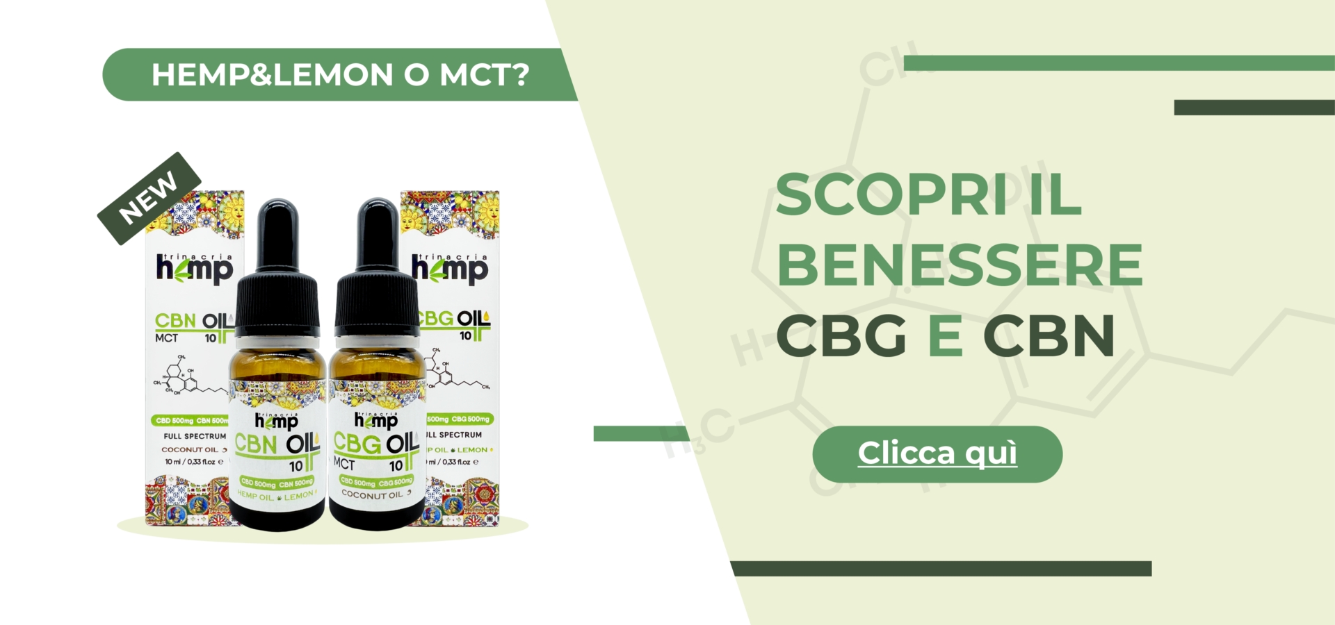 CBD Oil Hemp&Lemon 15% (1500 mg) - Olio di Canapa - Trinacria Hemp