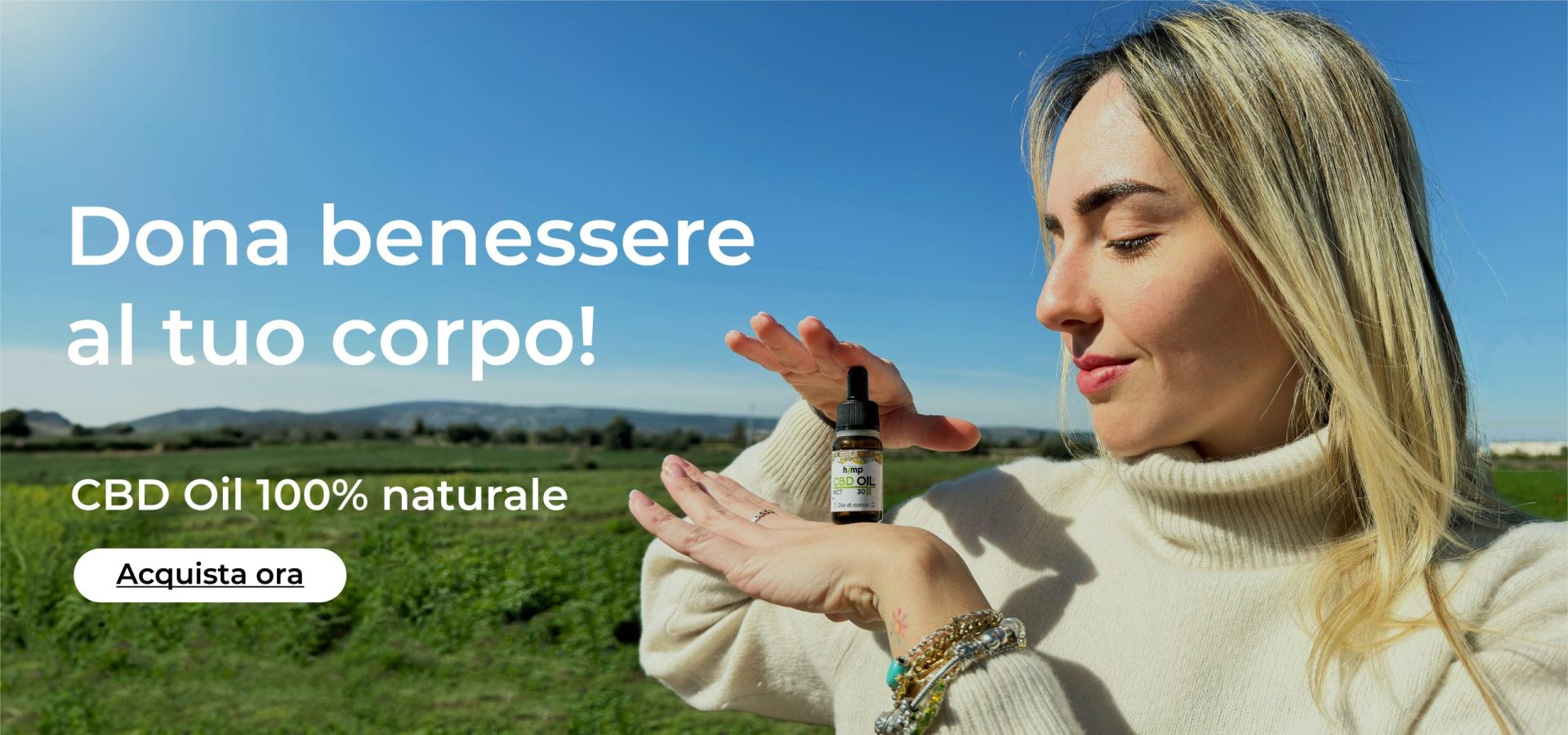 CBD Oil Benessere relax naturale Trinacria Hemp olio